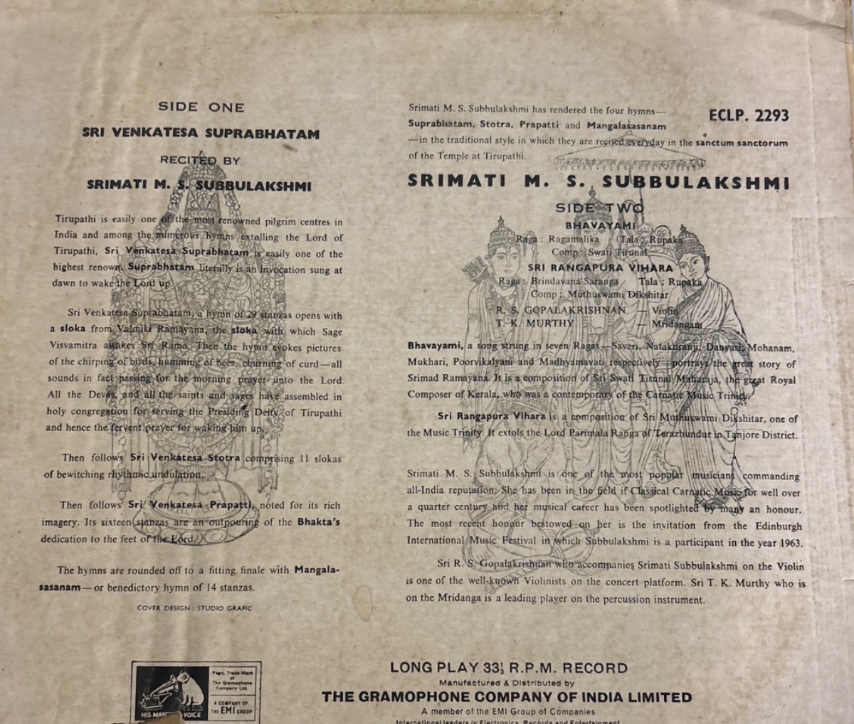 The back of the sleeve