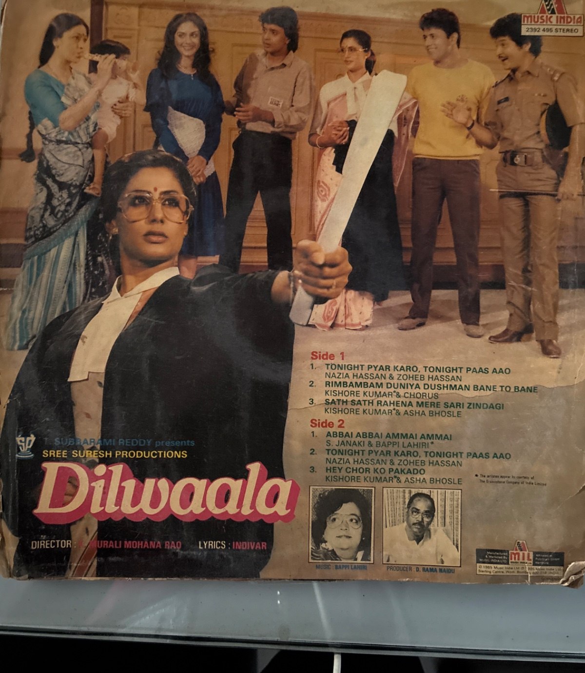 The back of the sleeve