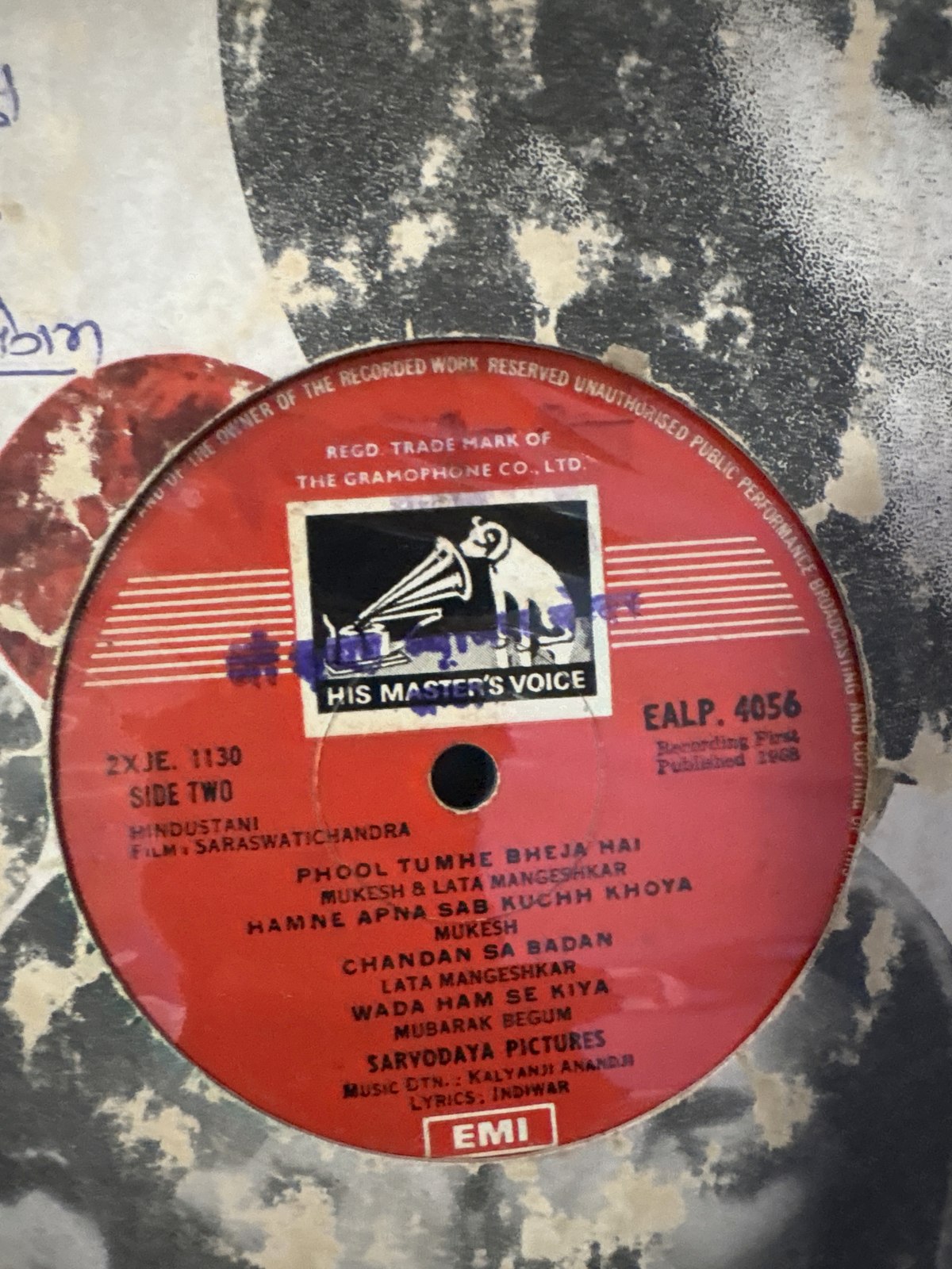 The back of the sleeve